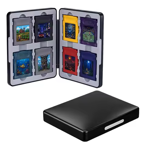 8 Slots Game Case for Game Boy/Game Boy Color/Game Boy Pocket Magnetic Game Cartridge Case Protectiv