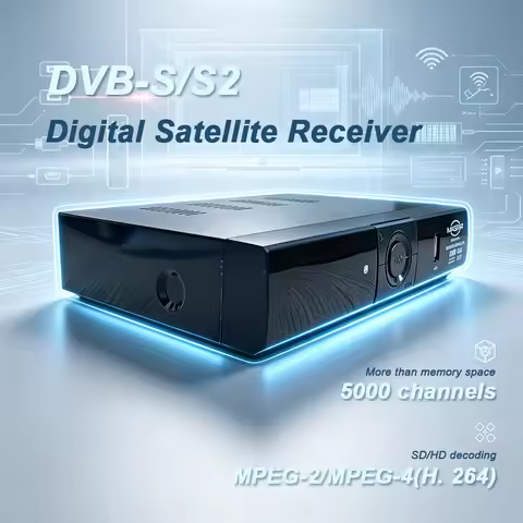 Digital Satellite Receiver, FTA Master DVB-S2 HD Set-Top Box Decoder, Digital H.264