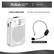 Rolton K700 Voice Amplifier Speaker Microphone with FM Wireless Headset Mic - Black/Gold/White