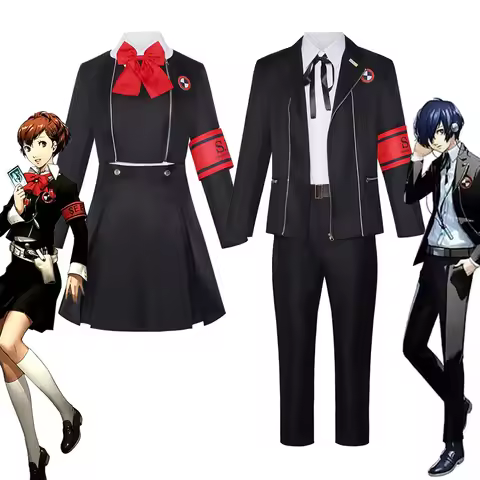 Aigis Yuuki Makoto Cosplay Costume Persona 3 Gekkoukan High School Uniform SEES Anime Outfit