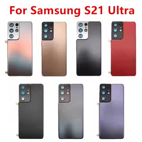 S21Ultra Housing For Samsung Galaxy S21 Ultra 5G G998 6.8" Glass Battery Back Cover Repair Replace D
