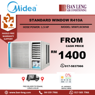 Midea R410a 1.5hp Non-Inverter Standard Window MWF13CMN8