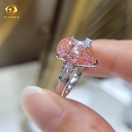 10K 14K 18K White Gold VS D Color IGI Certificated 3CT Pear Cut Liamond CVD Lab Diamond Ring&&**