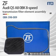 0BK398009 Audi transmission oil filter, Audi A8 Q5 8HP transmission oil filter, oil pan gasket assem