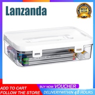 Lọ đựng có nắp lưu trữ nhựa trong & xử lý nhiều mục đích tổ chức thủ công và hộp lưu trữ dễ dàng man