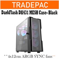 DarkFlash DK431 MESH Black PC Cashing(4x12cm ARGB SYNC fans)