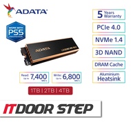 ADATA LEGEND 960 MAX PCIe 4.0 Gen4 x4 M.2 2280 SSD With Heatsink (1TB/2TB/4TB), R: 7,400MB/s, W: 6,800MB/s For PS5, Desktop, Laptop, Notebook
