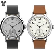 TIMEX TW2V71400 TW2V71500 Men's Analog Watch Standard Sub-Second 40mm Apple Skin Leather Strap *Orig