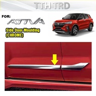 Perodua Ativa Body Side Moulding Trim Lining Accessories Protector Chrome aksesori Gear Up Bodykit B