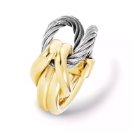 CHARRIOL แหวน รุ่น 02-104-1277-0 RING STEEL YELLOW PVD CABLE