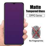 OPPO F5 F7 F9 F11 Pro A12 A31 A12E A53 A83 A91 A92 A93 Reno 3 4 5 A3S A5S Realme 5 Pro C15 9H Matte Anti Blue Light Ray Tempered Glass Screen Protector