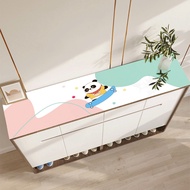 💘&amp;Cartoon Shoe Cabinet Leather Mat Waterproof Oil-Proof Disposable Cover Cloth TV Cabinet Console Mat Home Bar Counter D