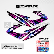 Facelift FU SATRIA STRIPING 2014 - 2015 GRAPHIC TRIBAL FIRE COMBO COLOR 001