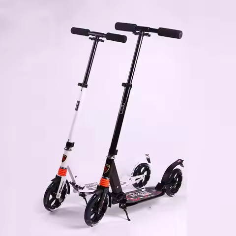 STLF 2 Wheels Adults 200mm Big Wheels PU Wheels Foldable Foot Kick Scooter 100% Aluminum Adult Stunt