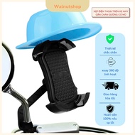 Motorcycle phone clip with wide-brimmed hat provides better sun protection || Motorcycle clip with c