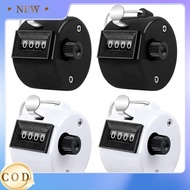 [Hot E]Pack of 4 Counter Clicker 4-Digit Number Count,Handheld Mechanical Counters Clickers Pitch Co