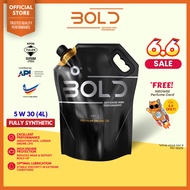 BOLD SIRIM 5w30 3L / 4L Fully Synthetic SP Engine Oil Car 5w-30 Minyak Hitam Enjin Kereta Honda Pero