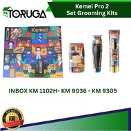 MESIN Bundling Set Electric Shaver Kemei Pro 2 Grooming Kits KM 1102H KM 9305 KM 9306 Electric Hair 