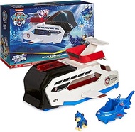 Paw Patrol Aqua Pups Whale Patroller Team Vehicle with Chase Action Figure, Toy Car and Vehicle Launcher, Kids Toys for Ages 3 and up