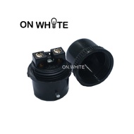 BC Adaptor B22 Black - Lamp Bulb Holder Joint Connector