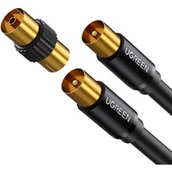 [IN STOCK] UGREEN TV Aerial Cable Male to Male/Female TV Coaxial Cable Ferrite Cores, 24K Gold Plate