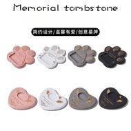Imitation Stone Pet Tombstone Dog Cat Small Animal Spirit Plate Sacrificial Product Puppy Souvenir O