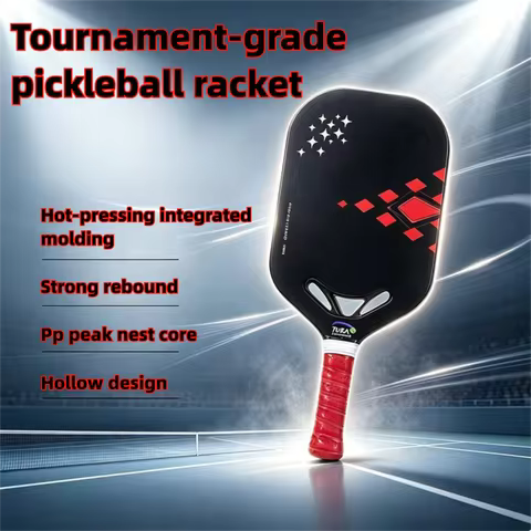T700 Carbon Fiber Pickleball Paddle, one-piece hot-pressed, USAPA certified, hollow design, pro tour