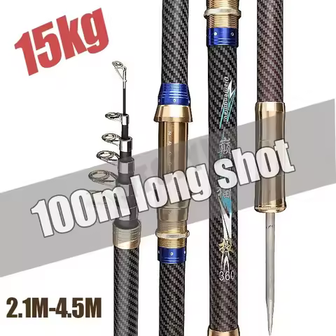 Best Telescopic Portable Rotary fishing 2.4M,2.7M,3.6M,3.9M,4.5M Fishing Rod Travel Sea Boat Rock Fi