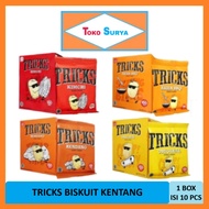 Tricks Original Potato Biscuits/Kimchi/Rendang/Asian BBQ 1 Box 10 Pcs x 12gr