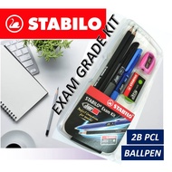 Stabilo Stationery Set Exam Kit with Exam Grade Ball pen set school set 288PC2SP (Set alat tulis sek