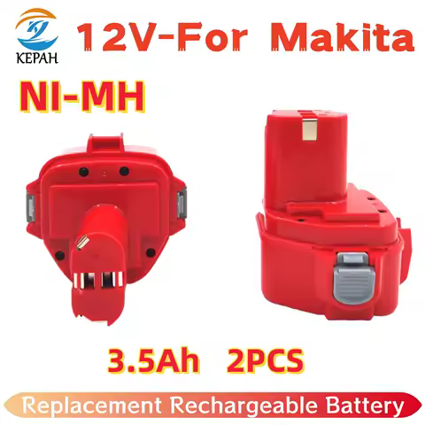PA12 12V 3.5Ah NI-CD Replacement Rechargeable Battery for Makita Drill 4331DWD 6227DWE 6213D 6271D 1