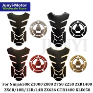 Motorcycle Fuel Tank Pad Gas Cap Cover Sticker Protector For 650/650R ZX6R ZX10R ZX14 Z1000 Z800 Z750 Z650 ER6N