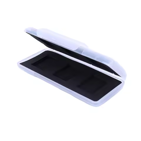 6 in 1 Transparent Mini SD Memory Cards Protective Case Waterproof Plastic SD Card Case Shockproof S