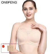 ONEFENG 6030 Mastectomy Bra Pocket Bra for Silicone Breast Prosthesis Breast Cancer Women Artificial