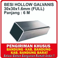 Besi Hollow Galvanis 30 x 30 (FULL) / Hollow Galvanis 30 x 30 x 6
