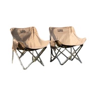 Discount Camper Travel Camping Outdoor Folding Chair Portable Moon Chair Thickened Thick Fishing Bac