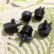 Male Connector Nipple Outer Thread 1/ 2 inch to PE Hose 7mm, 6mm, 5mm, 4mm