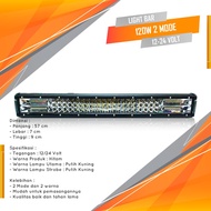 Led Light Bar 2 Modes 120 Watt 12/24 Volt
