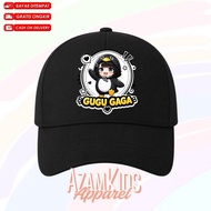 Gugu Gaga Penguin Cute Edmin Kids Bucket Hat Free Name Gugu Gaga Kids Hat/