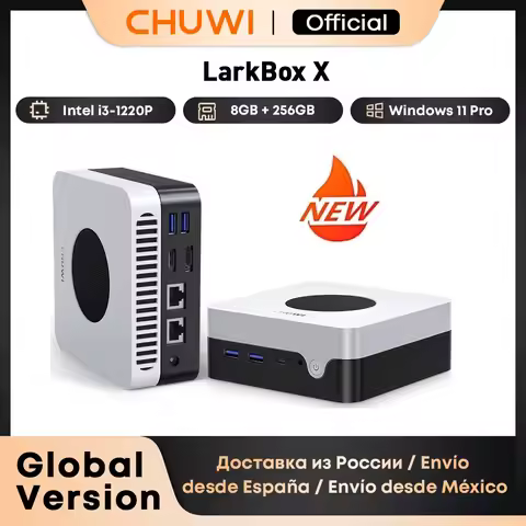 CHUWI LarkBox X Mini PC 8GB RAM 256GB SSD Intel i3-1220P UHD Graphics for 12th Gen Intel Processors 