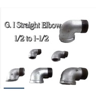 G.I Straight Elbow S-40 1/2'', 3/4'', 1'', 1-1/4'', 1-1/2 sizes are available