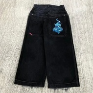 Y2K Baggy Jeans Men Vintage Embroidered High Quality Jeans Hip Hop Goth Streetwear Harajuku Men Casu