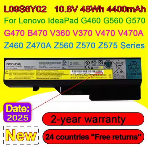 NEW Battery For L09S6Y02 L09N6Y02 For Lenovo IdeaPad Z370 Z460 Z470 Z475 G460 K47 E47 B470 B575 G560