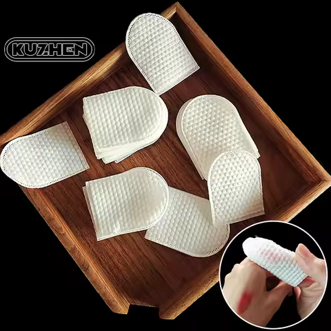 120pcs/Bag U-Shaped Pocket Cotton Pad Makeup Facial Cotton Pads Soft Cosmetic Pad For Face Make Up R