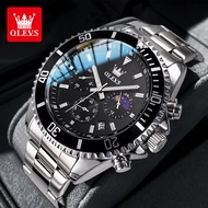 OLEVS jam tangan cowok dewasa anti air ori 2024 jam tangan rolex automatic pria keren import besi ta