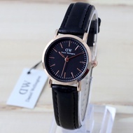 [LW- JKT] COD - Jam Tangan Pria/Wanita Dwe Classic Rose White Kulit Analog / Ready 3 Warna (HARGA SA
