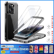 (Mobevo) JETech Case iPhone 14 Pro Max 6.7-Inch 2-Pack Tempered Glass Screen Protector, 360 Full Bod