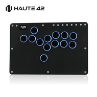 Haute42 T16 Pro V2 Leverless All-Button Arcade Controller Slim Fighting Stick with Turbo Custom RGB 