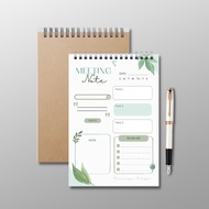 XO Meeting notebook, meeting notebook, meeting note, 14,5x21cm spring notebook