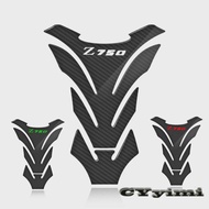 3D Carbon Fiber Motorcycle Fuel Tank Pad Cover Protector Decal Stickers For Z750 Z750S
